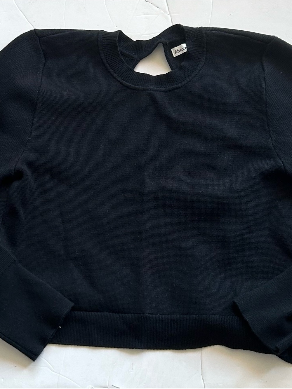 Abercrombie & Fitch Woman’s Black Crewneck Knit Sweater